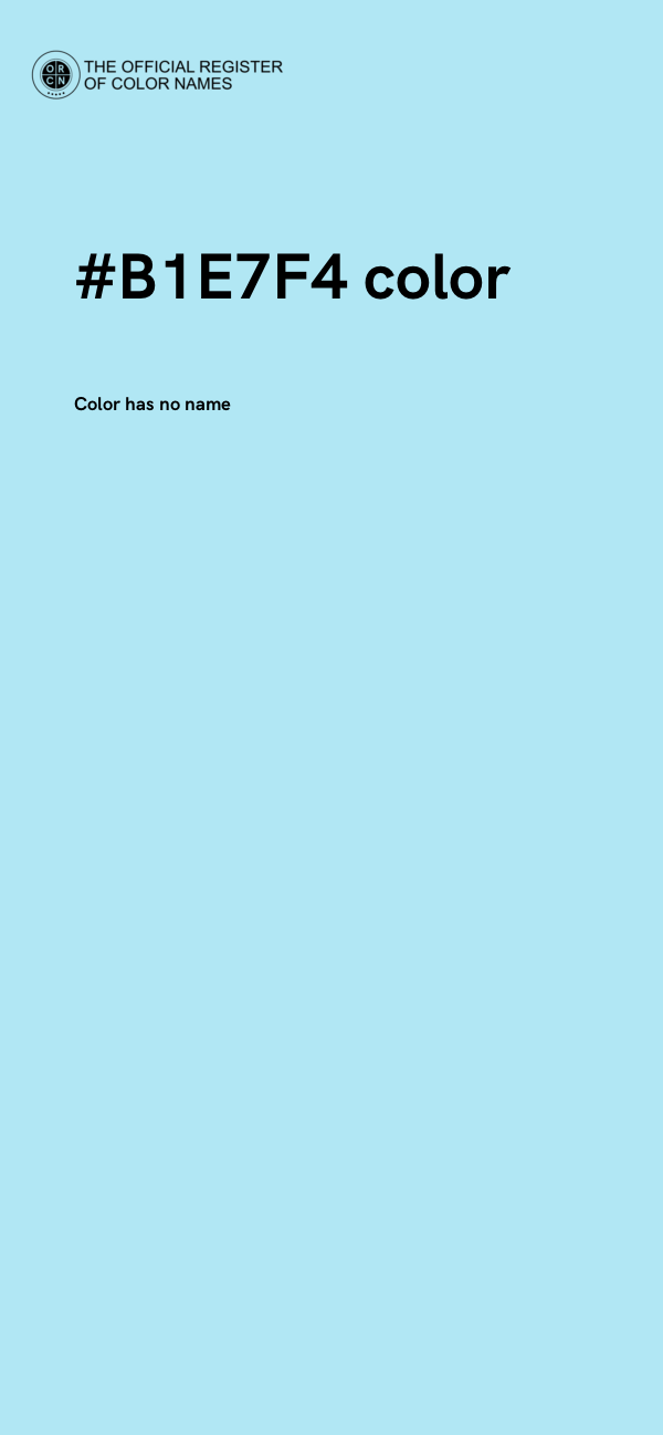 #B1E7F4 color image