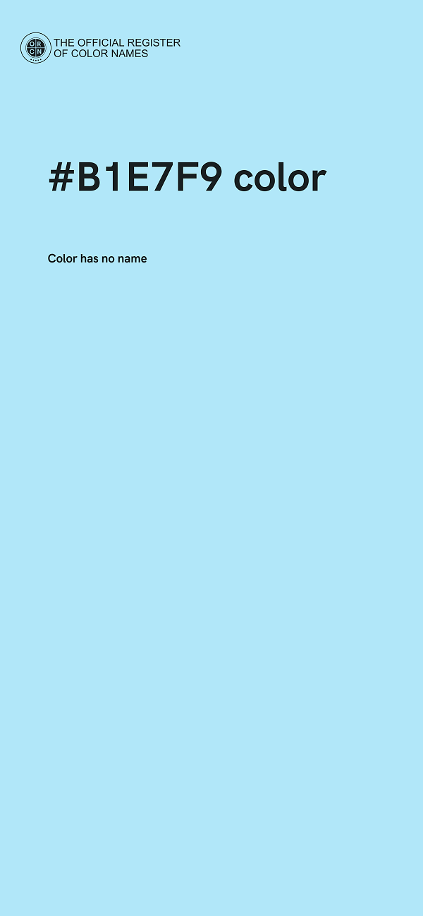 #B1E7F9 color image