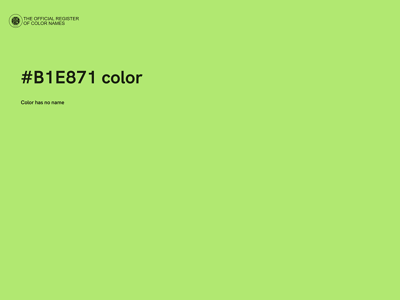 #B1E871 color image