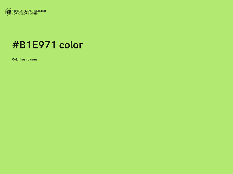 #B1E971 color image