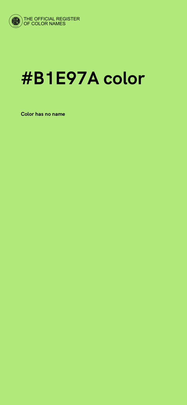#B1E97A color image