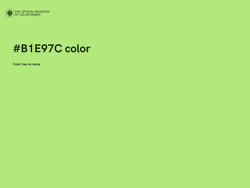 #B1E97C color image