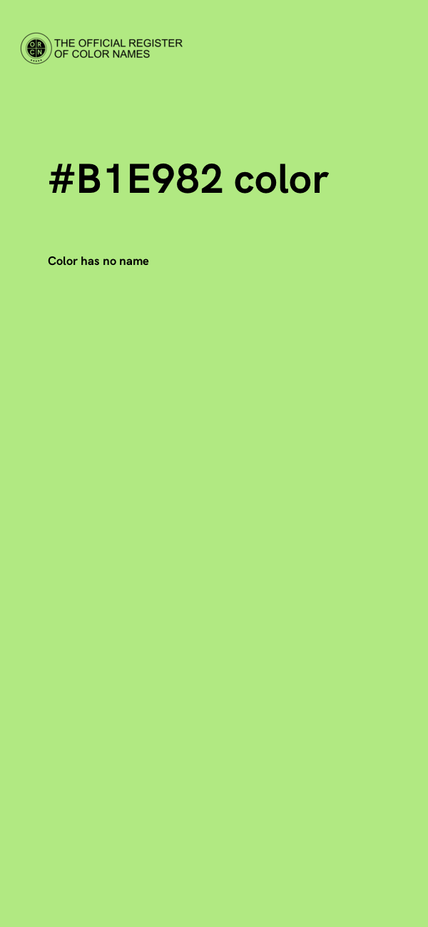 #B1E982 color image