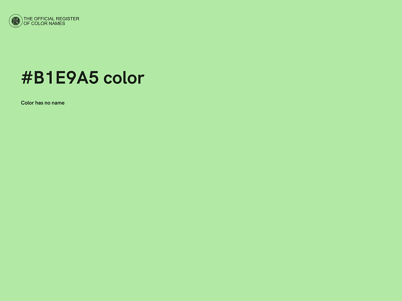 #B1E9A5 color image