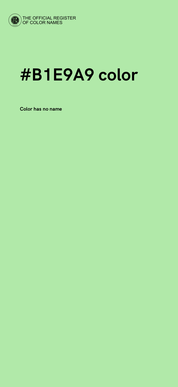 #B1E9A9 color image