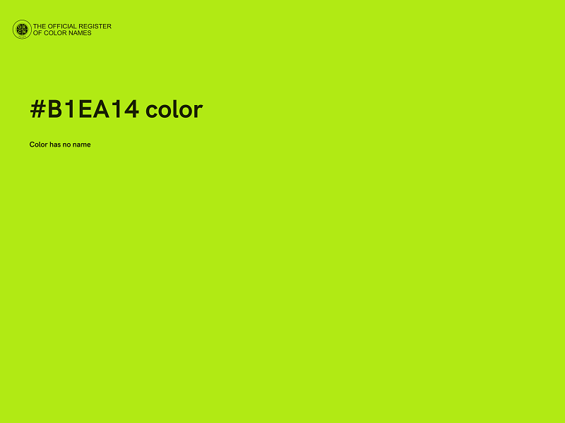 #B1EA14 color image