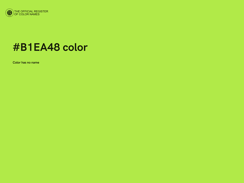 #B1EA48 color image