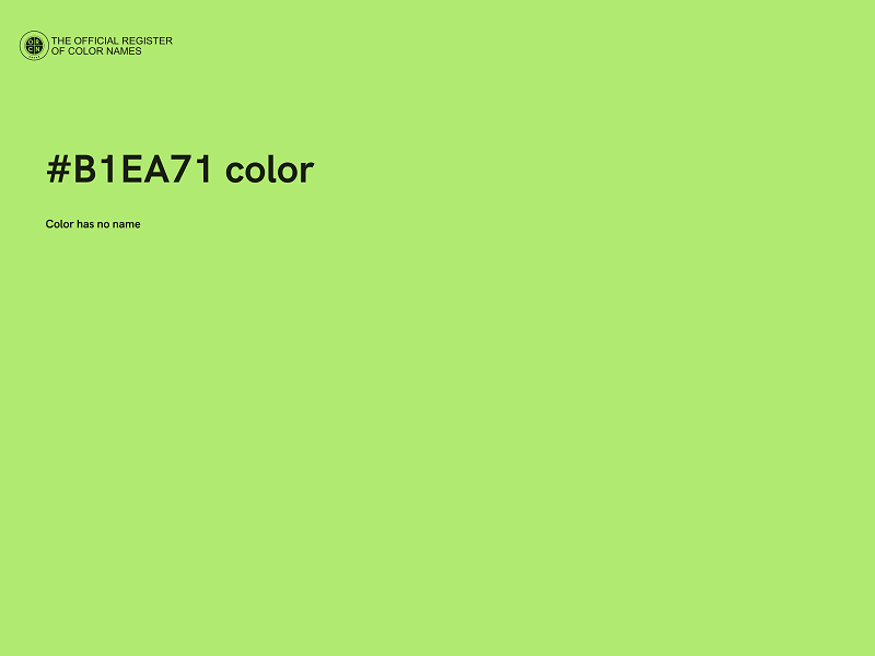 #B1EA71 color image