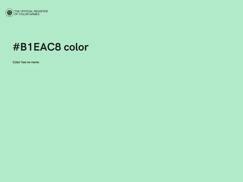 #B1EAC8 color image