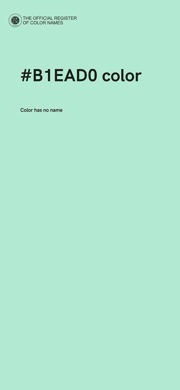 #B1EAD0 color image