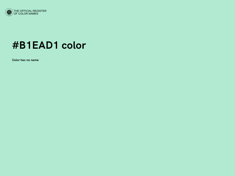 #B1EAD1 color image