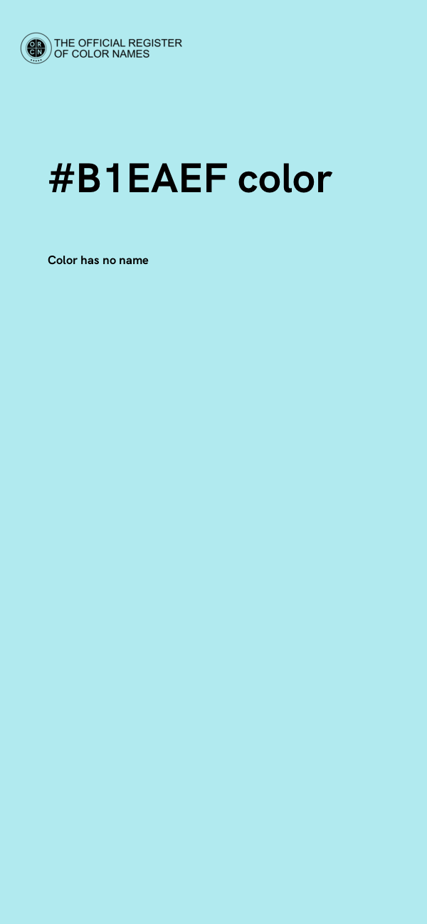 #B1EAEF color image