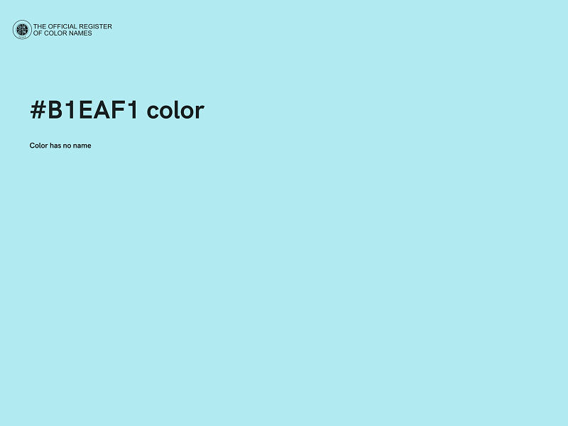 #B1EAF1 color image