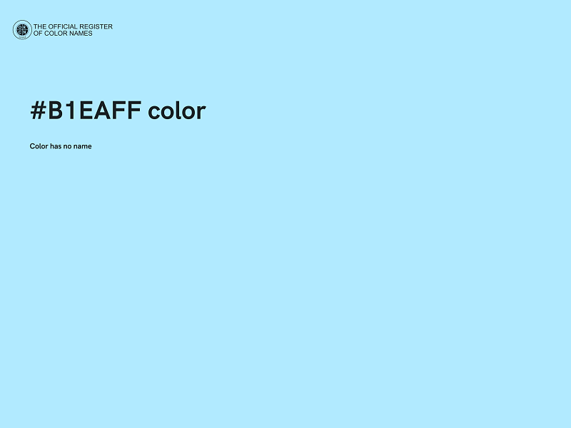 #B1EAFF color image