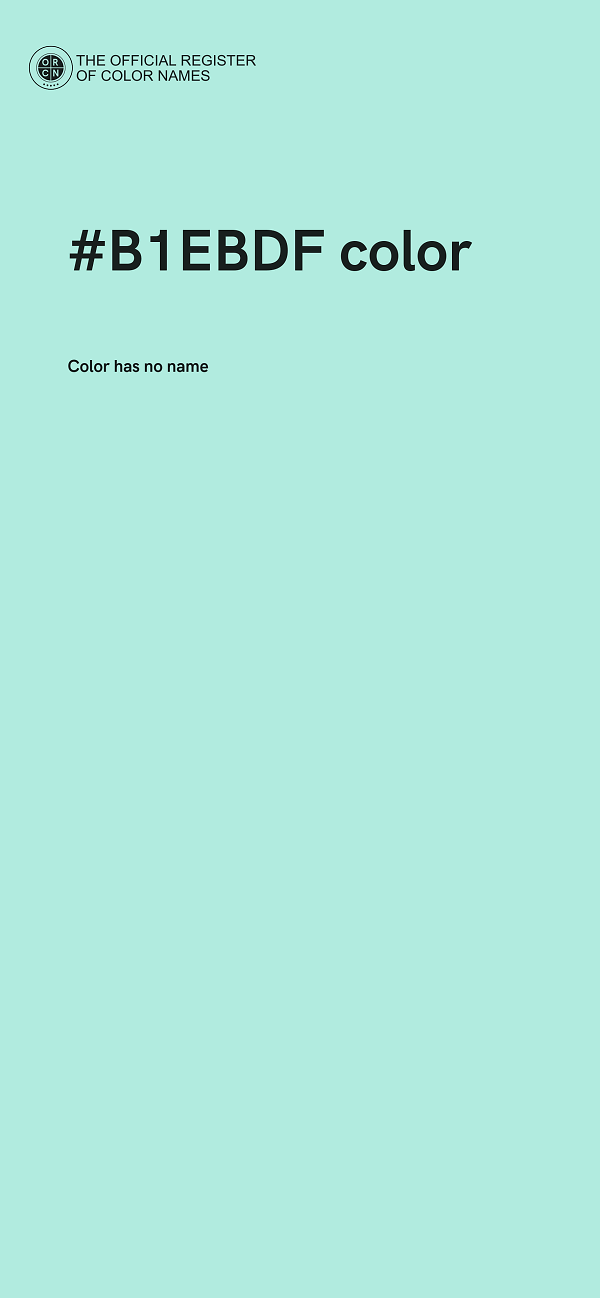 #B1EBDF color image