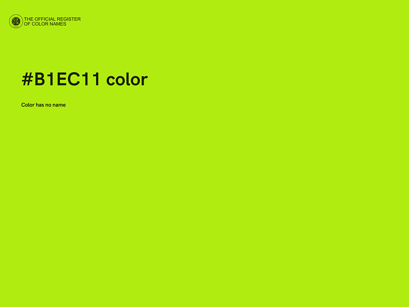 #B1EC11 color image