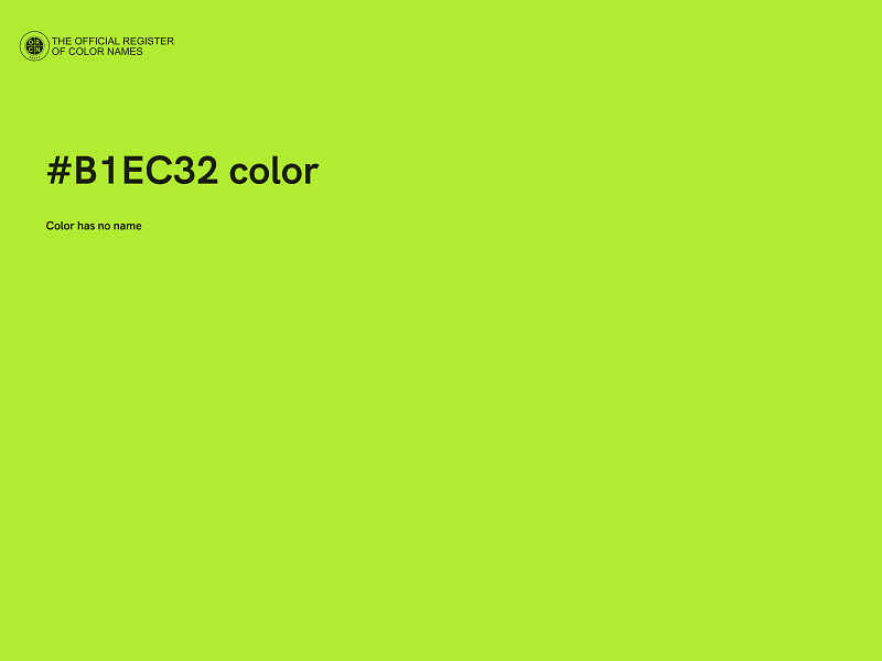 #B1EC32 color image