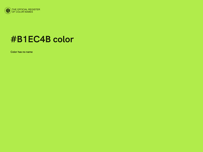 #B1EC4B color image