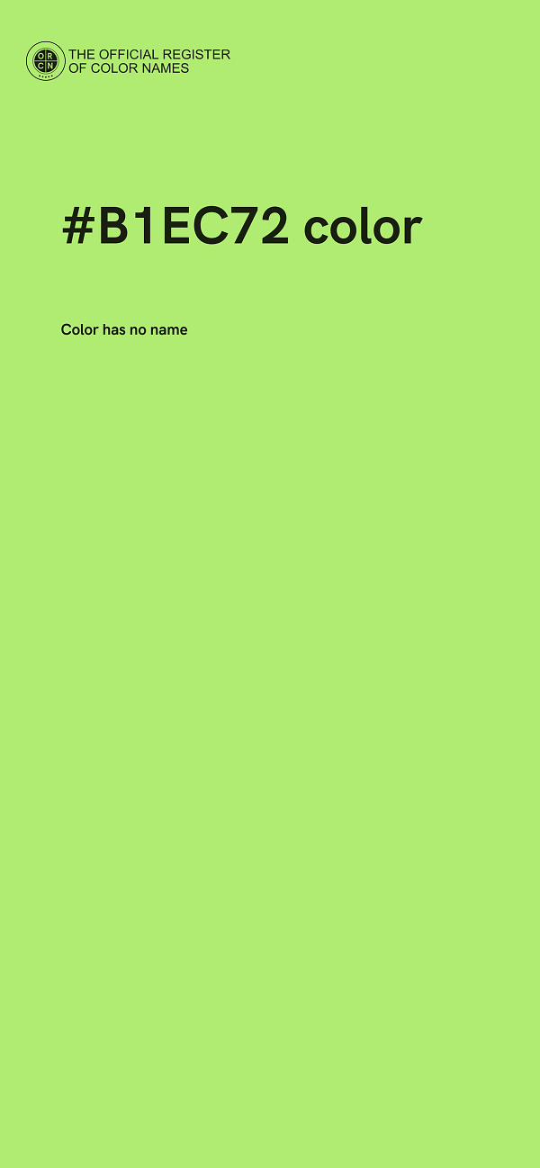 #B1EC72 color image
