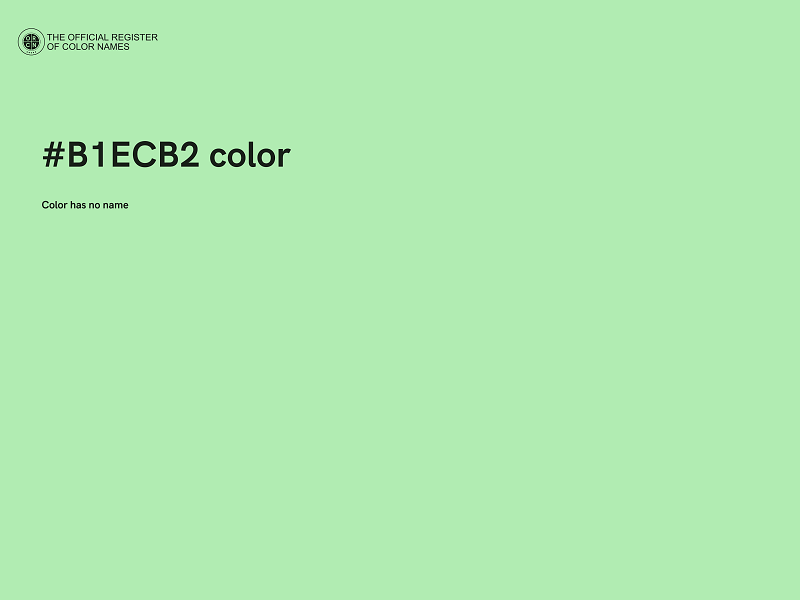 #B1ECB2 color image