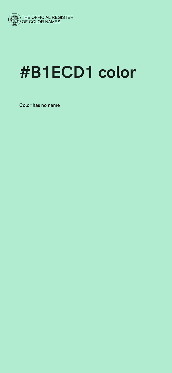 #B1ECD1 color image