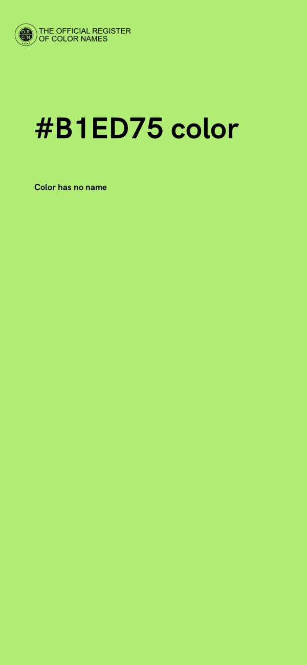 #B1ED75 color image