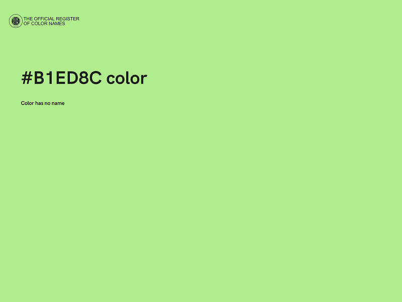 #B1ED8C color image