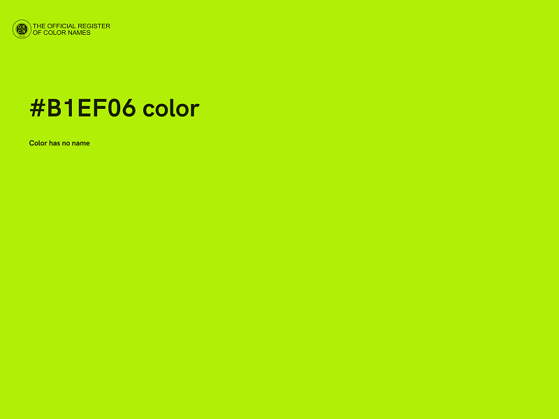 #B1EF06 color image