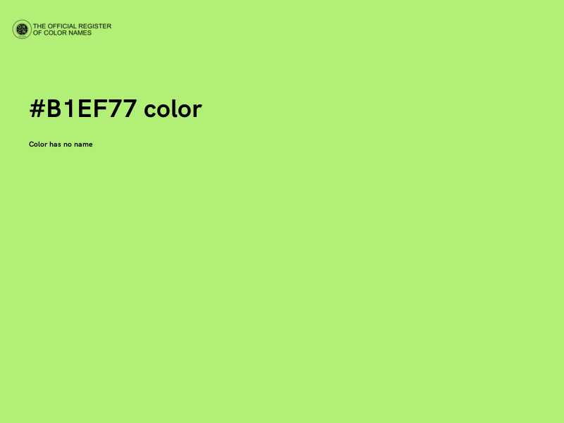 #B1EF77 color image