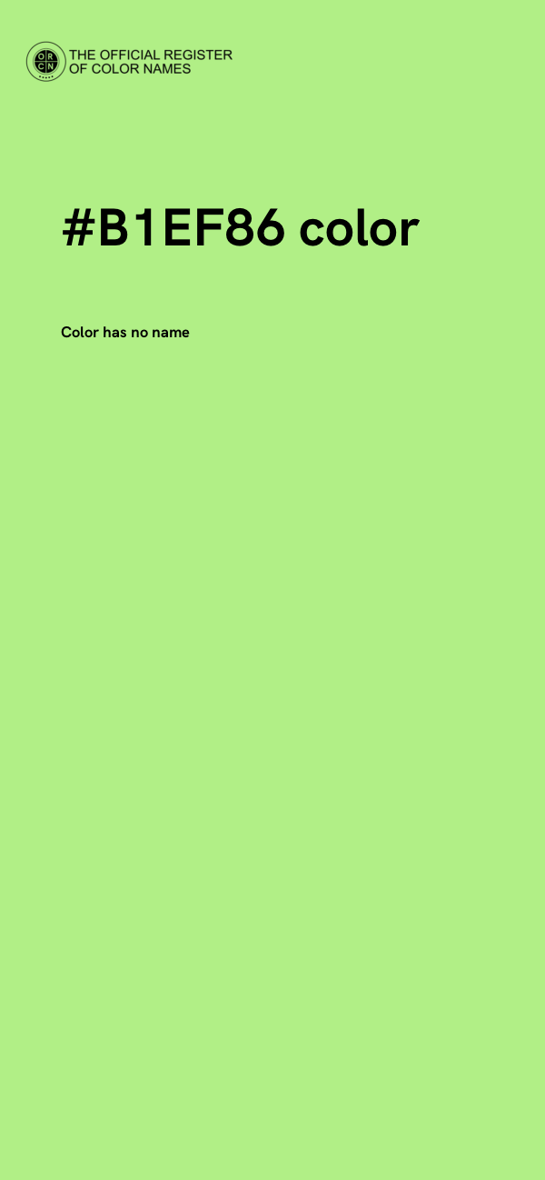 #B1EF86 color image
