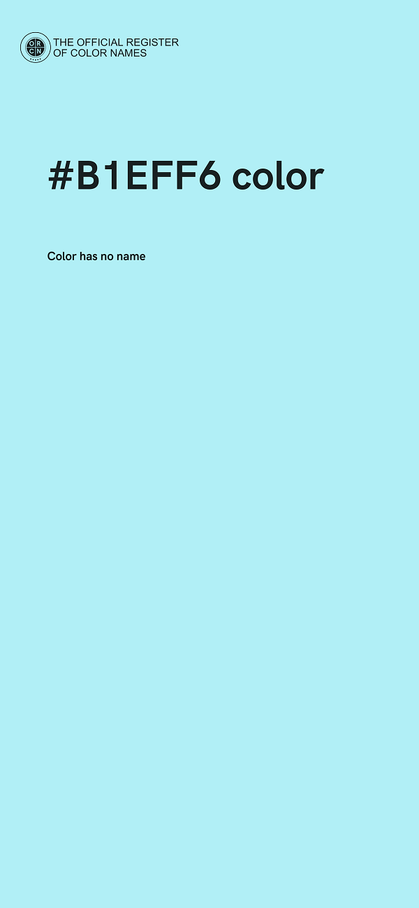 #B1EFF6 color image