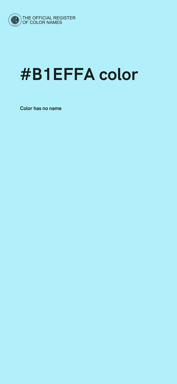 #B1EFFA color image