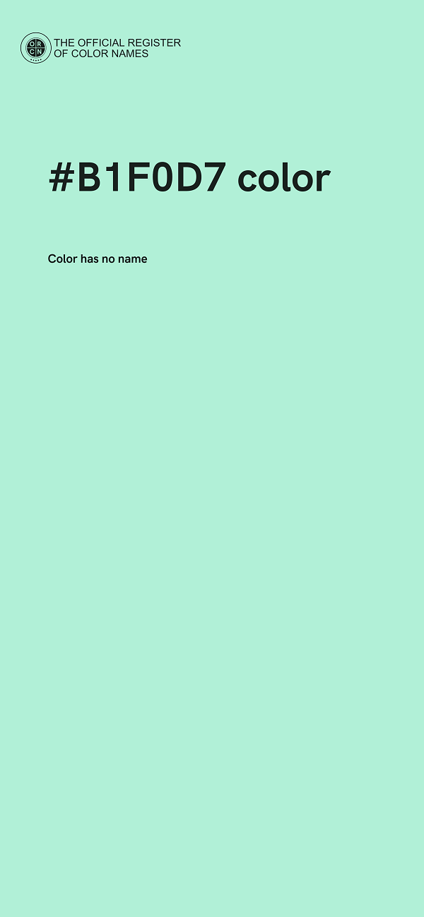 #B1F0D7 color image