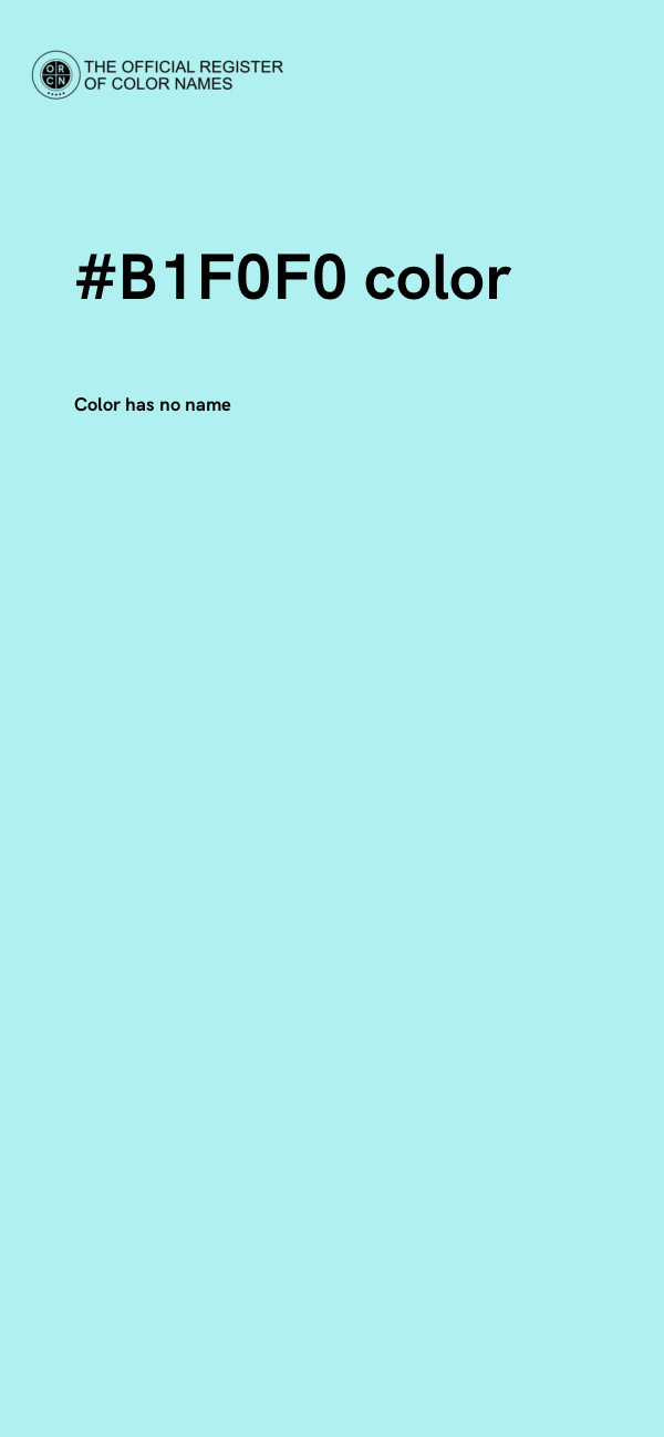 #B1F0F0 color image
