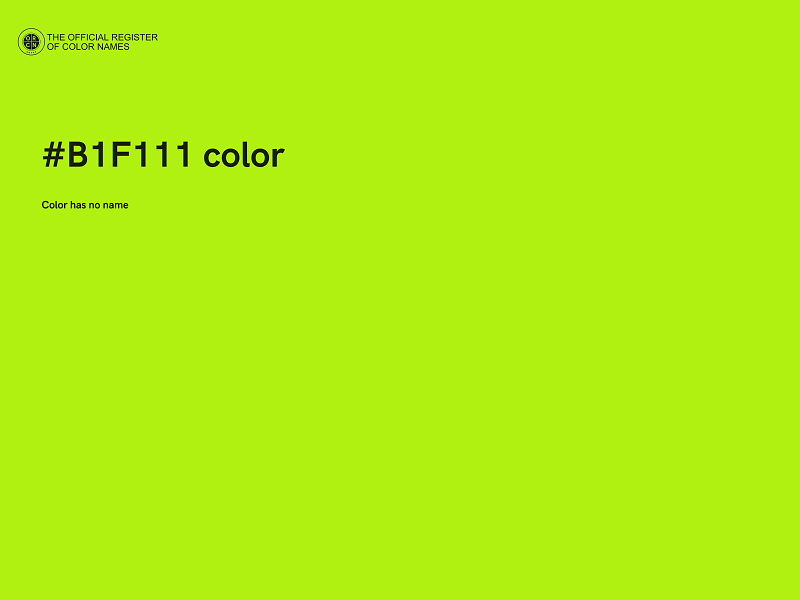#B1F111 color image