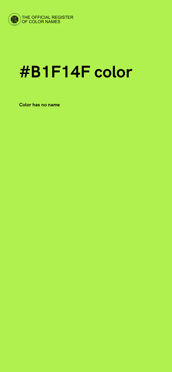 #B1F14F color image