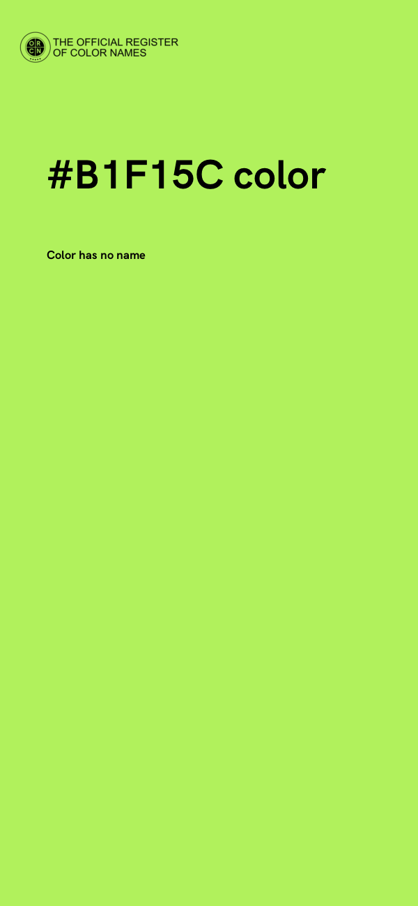 #B1F15C color image