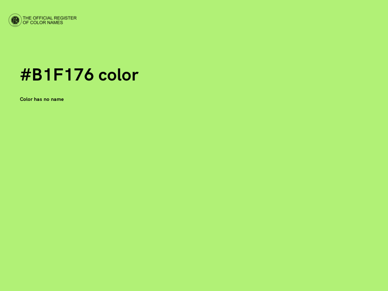 #B1F176 color image