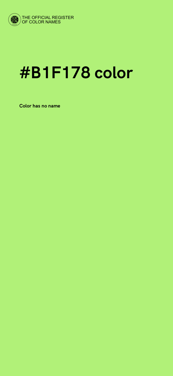 #B1F178 color image
