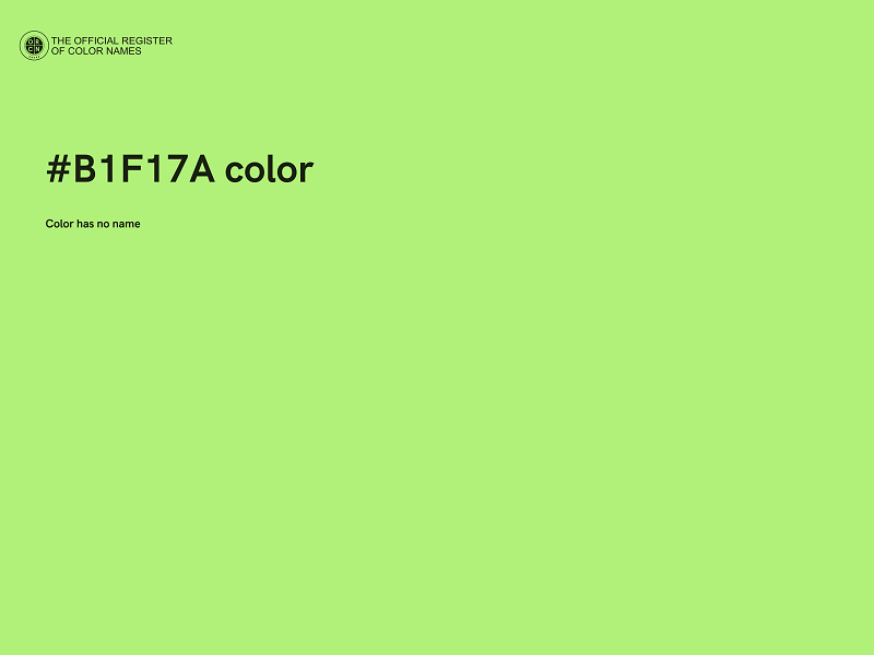 #B1F17A color image