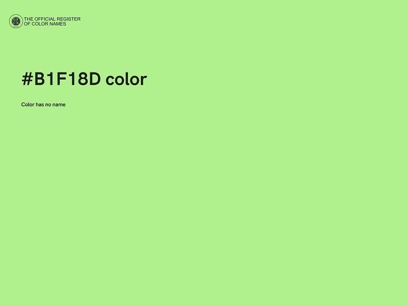 #B1F18D color image