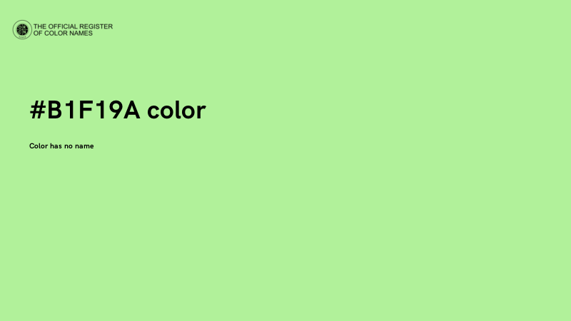 #B1F19A color image