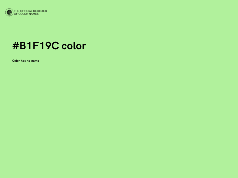 #B1F19C color image
