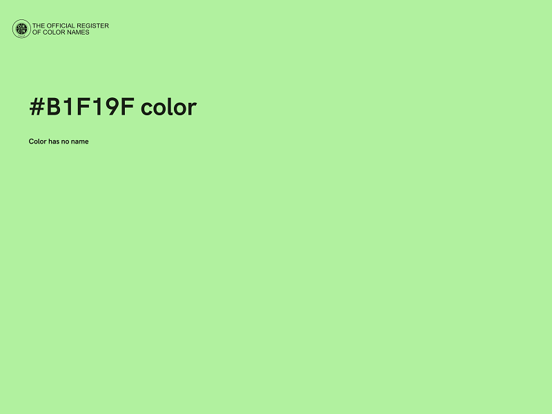 #B1F19F color image