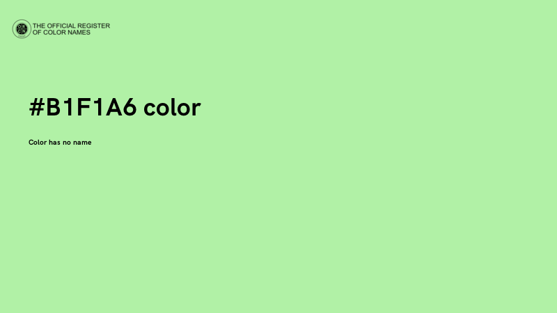 #B1F1A6 color image