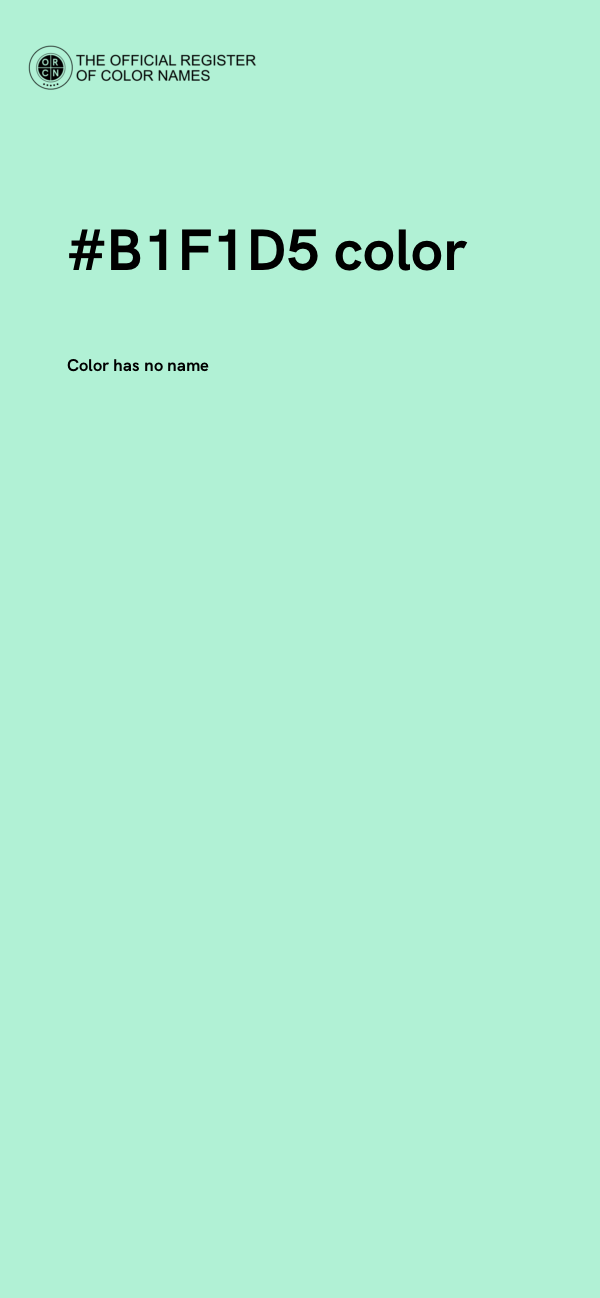 #B1F1D5 color image