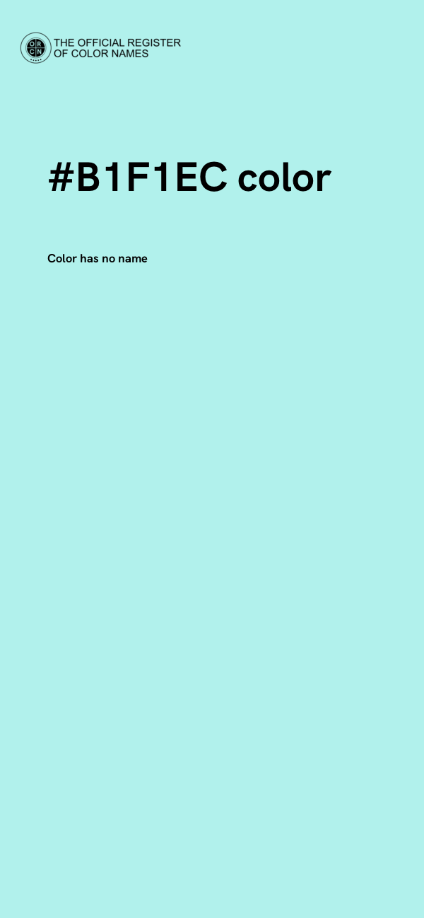 #B1F1EC color image