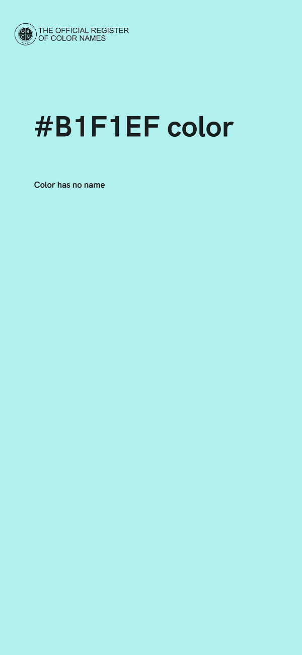 #B1F1EF color image
