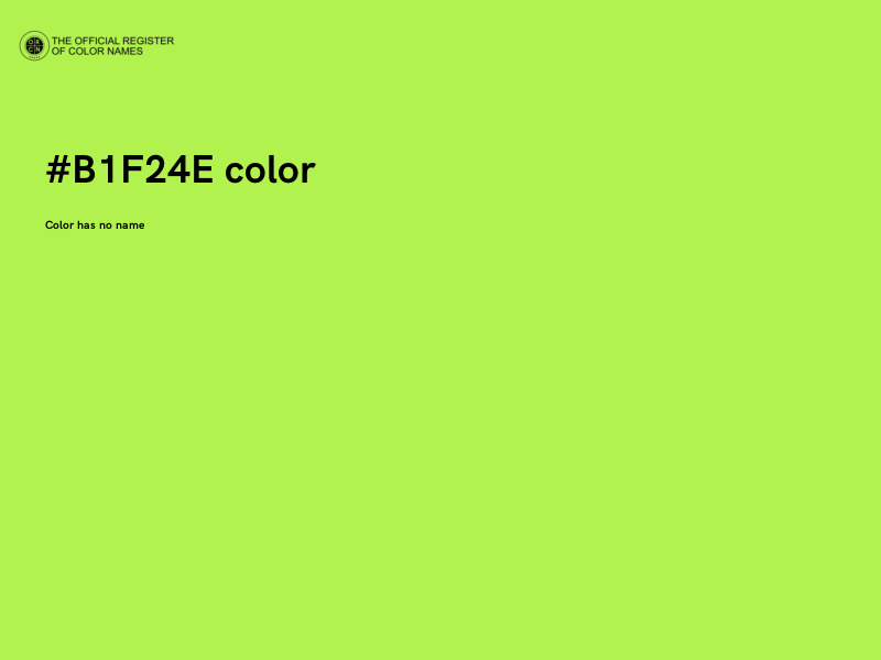 #B1F24E color image