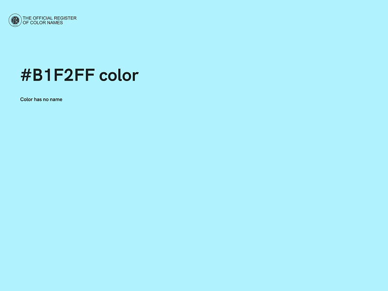#B1F2FF color image